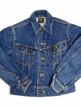 Vintage Lee dark wash denim kids jacket